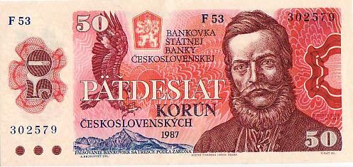 Biljetten Tjechoslowakije Gebruikt