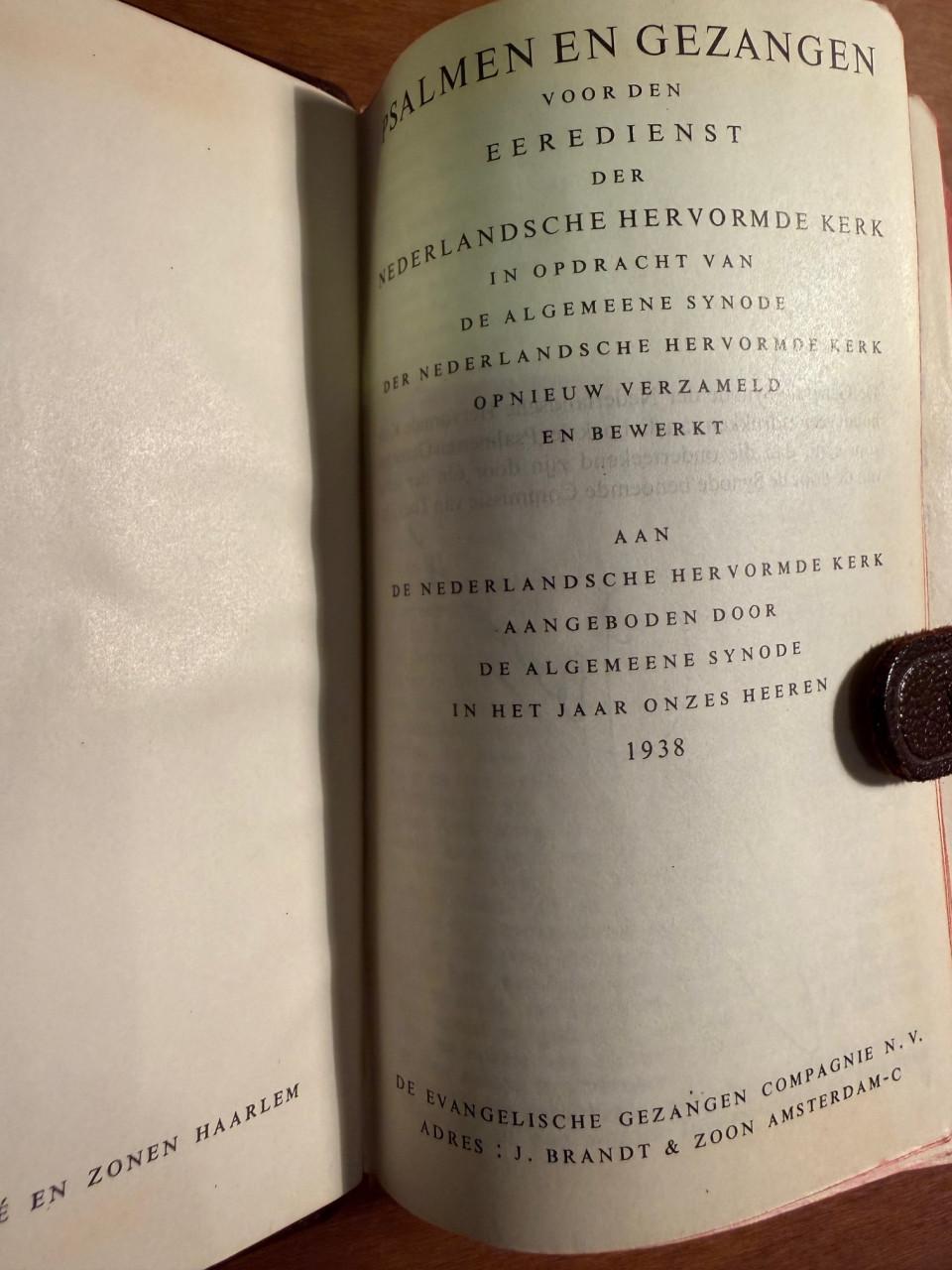 Te Koop: Psalmen en Gezangen 1938