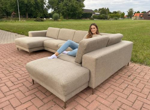 GRATIS LEVERING HEEL NL Montel U-vormige Stoffen Hoekbank