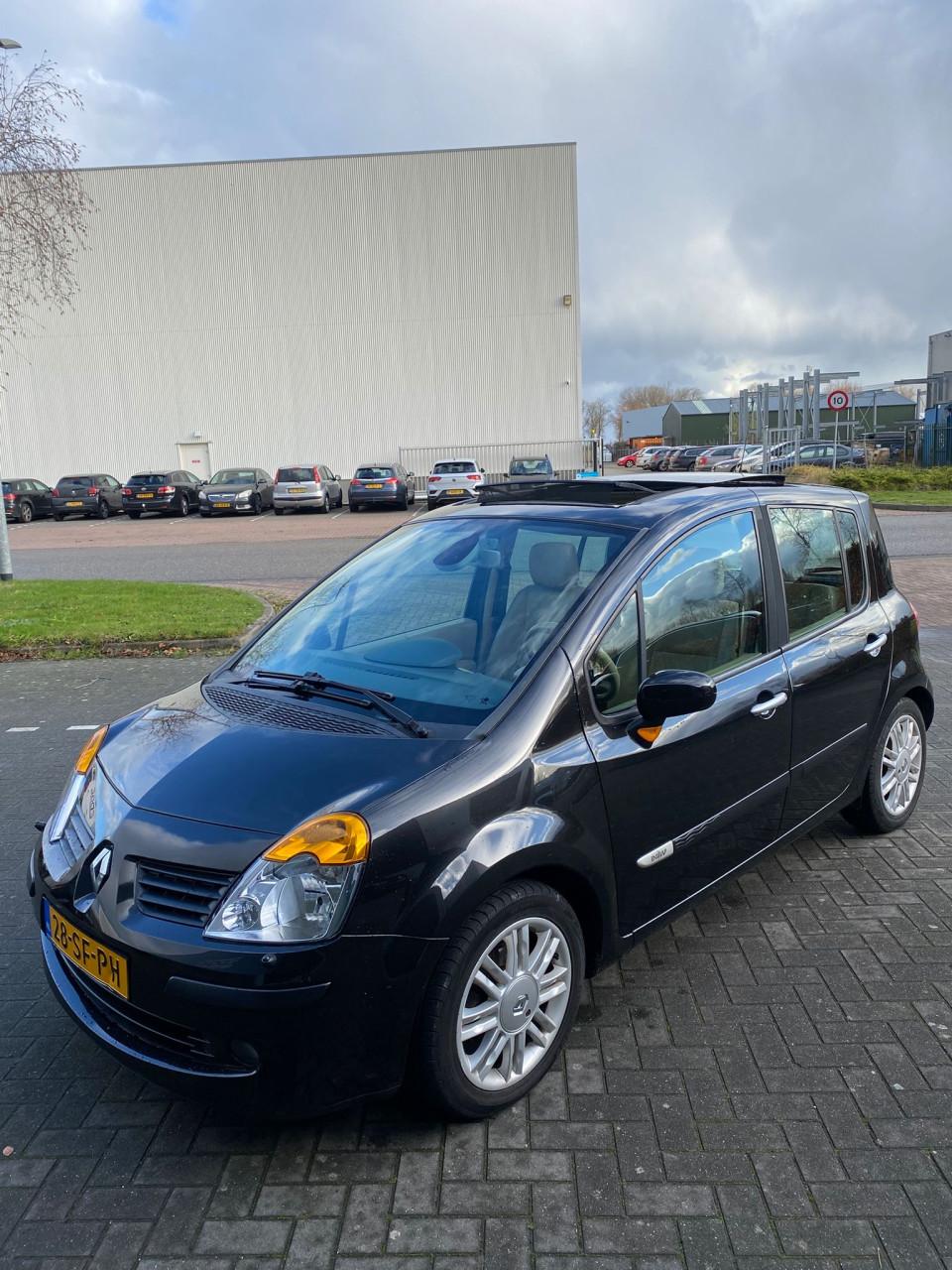 Renault Modus 1.6 16V AUT 2005 Zwart | AUTOMAAT | NAP | NIEUWE APK!