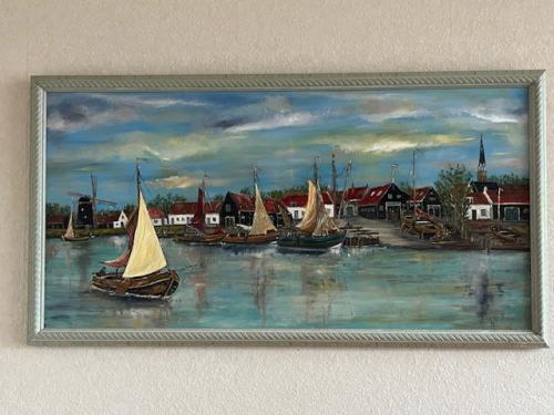 120 x60 olie verf  Jac Caljouw  Arnemuiden