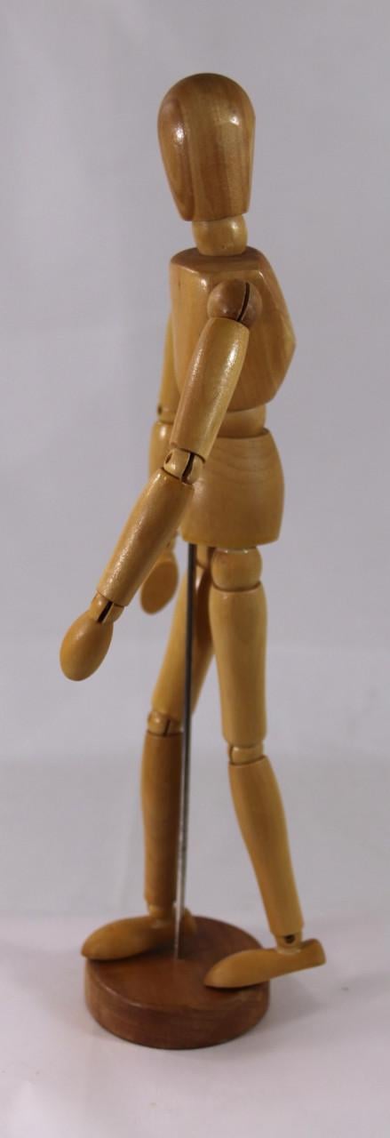 Grote houten Tekenpop