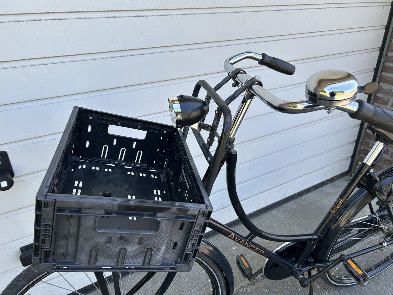 Omafiets, 28 inch met krat