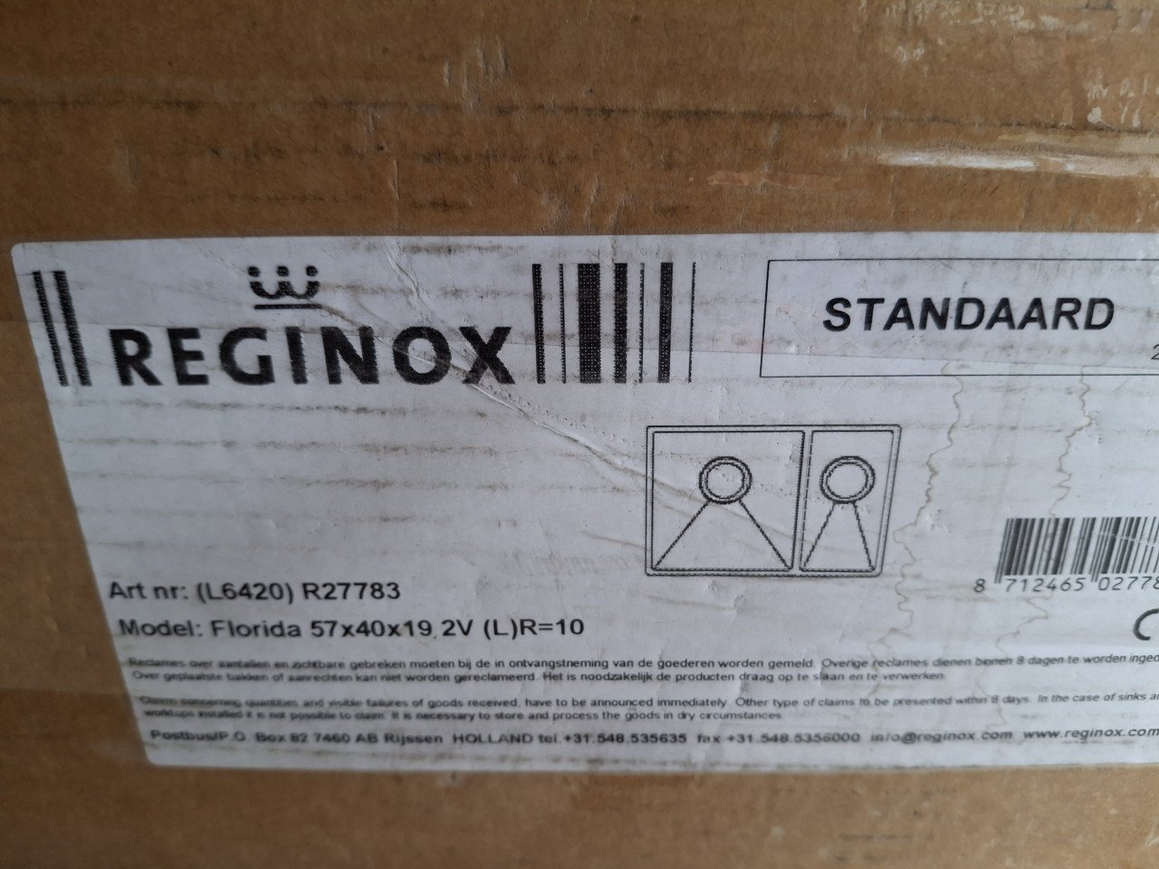 Spoelbak REGINOX