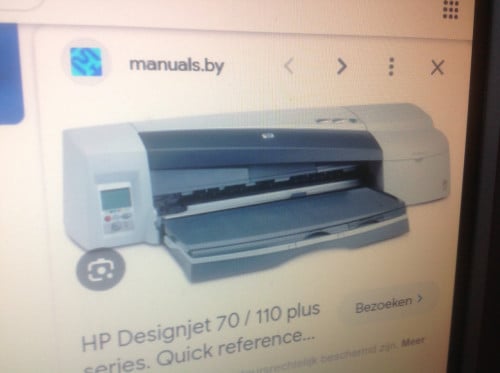 HP Designjet 70 / 110 Plus kleurenplotter A1 met papierrollen