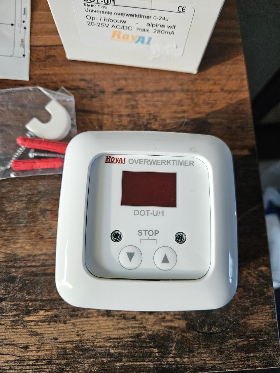Royai Overwerktimer DOT-U/1 - Nieuw in doos