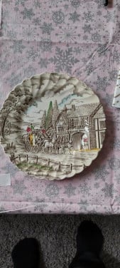 Royal staffod shire schaal en wandbord
