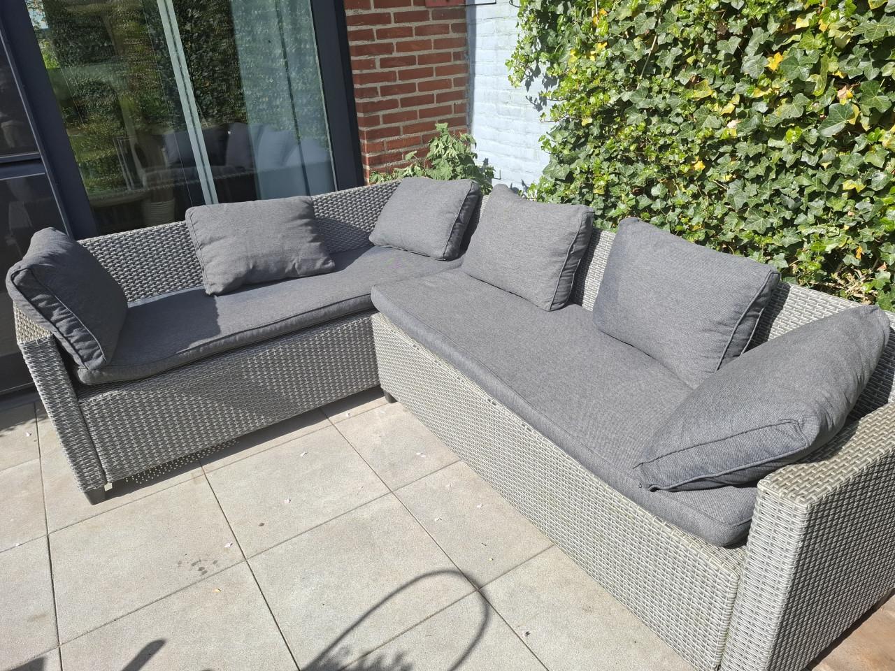 Loungeset tuin met kussens