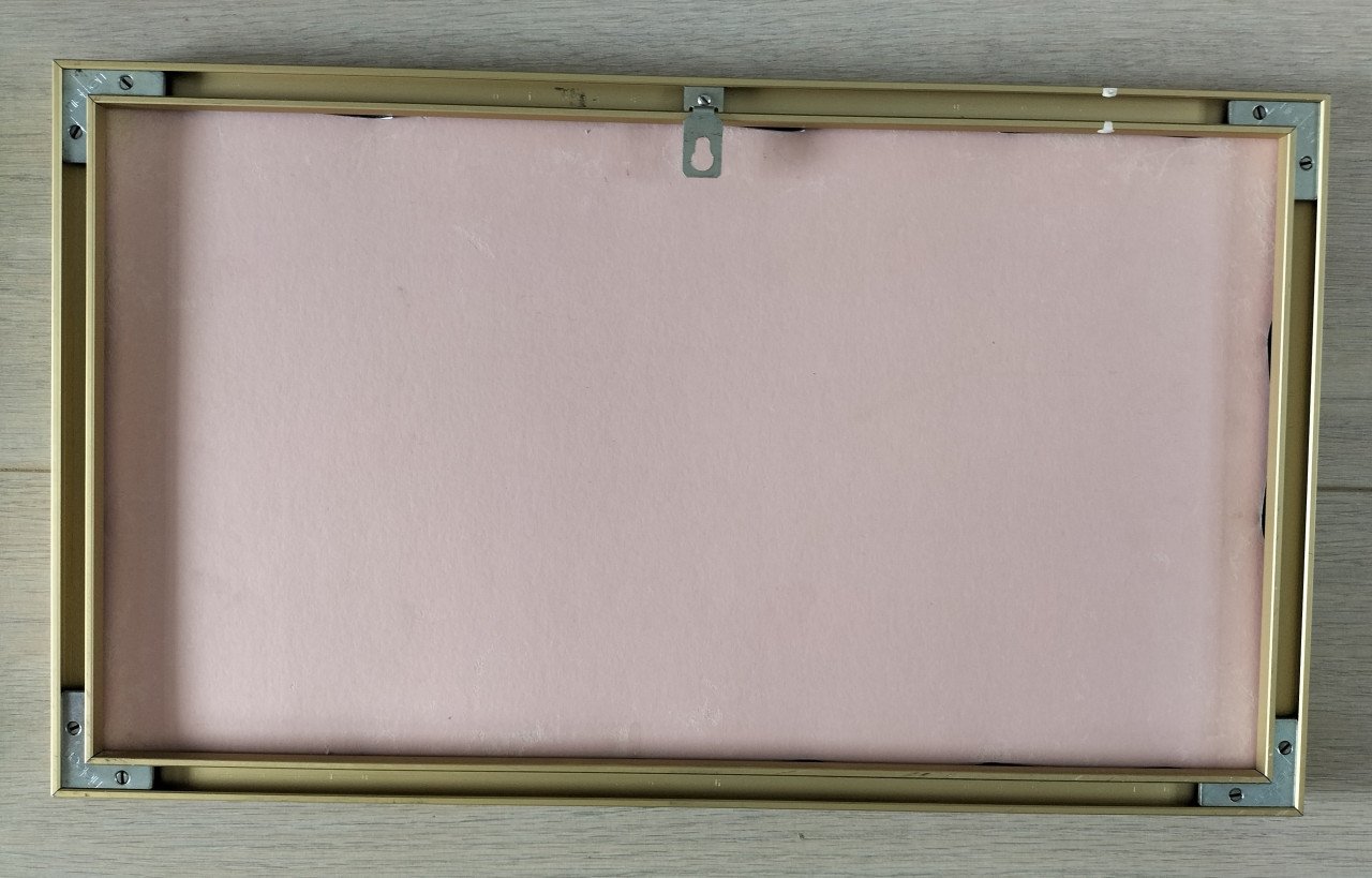 Geborduurd schilderij pimpelmeesjes en bloemen