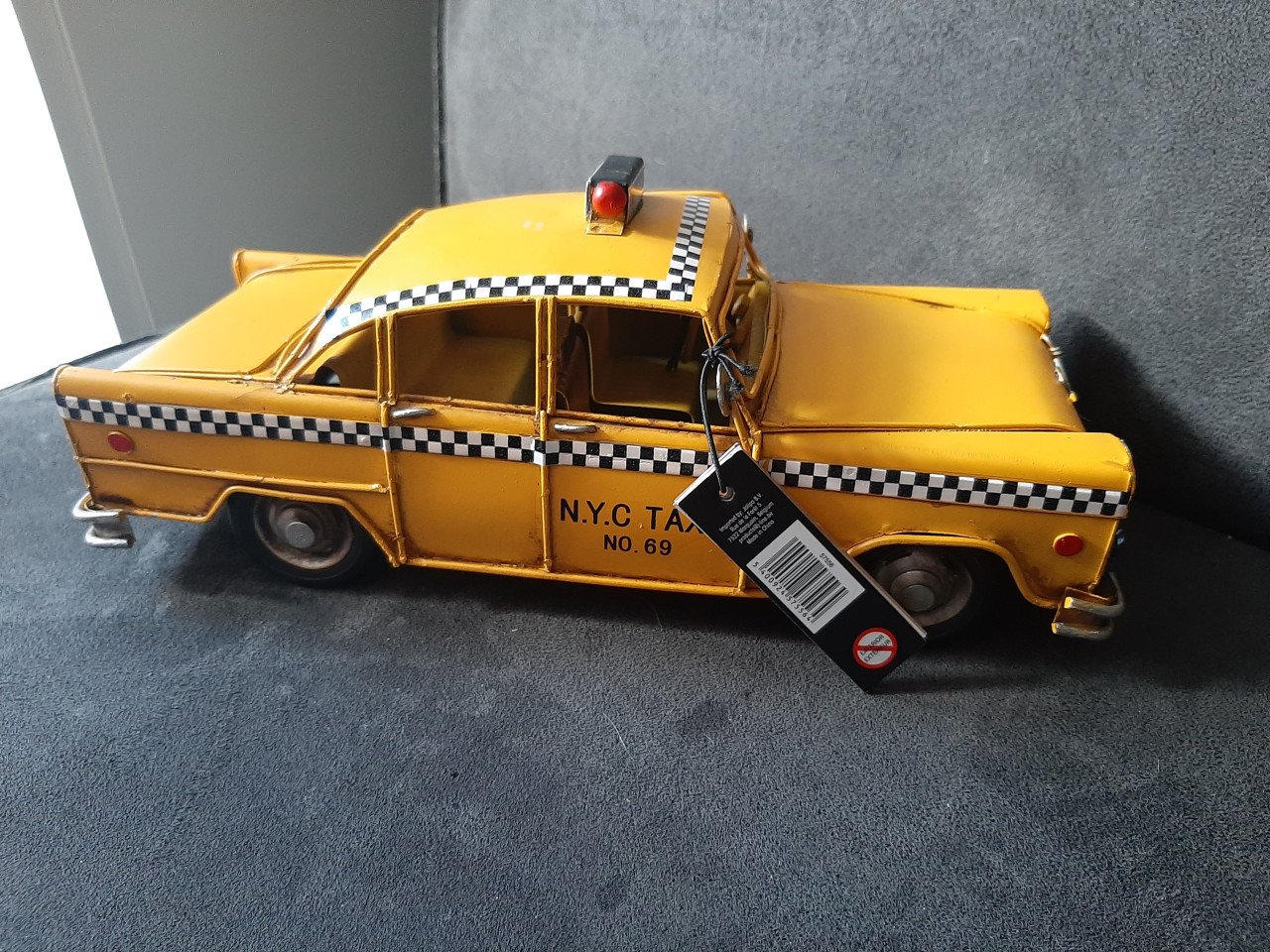 Blikken gele taxi