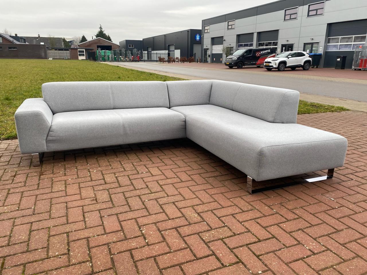 Montel Grijze Stoffen Hoekbank-Modern & stijlvol – Gratis Levering NL