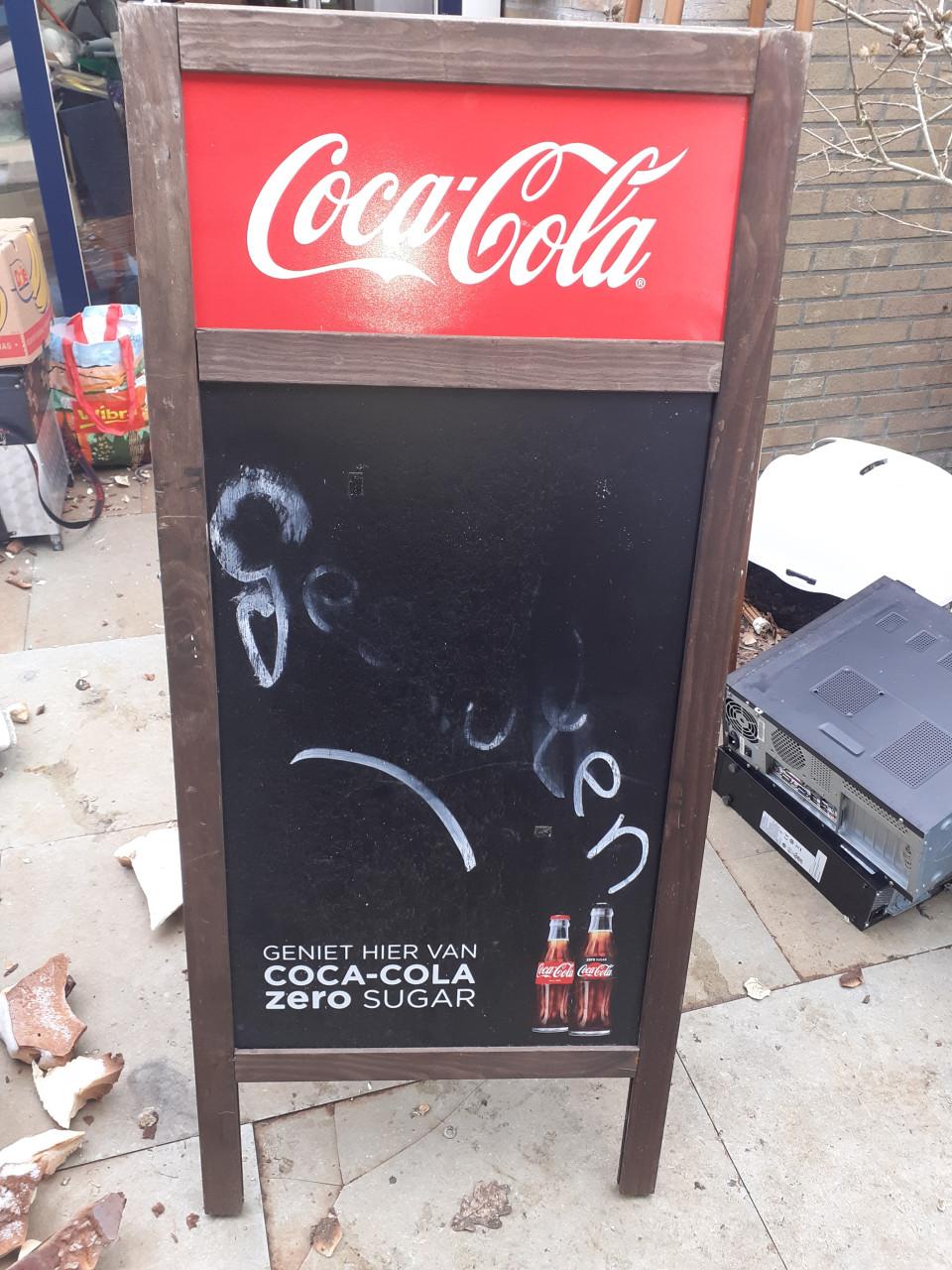 Radio COCA COLA super groot Cola blik 80cm & Diverse Stereo