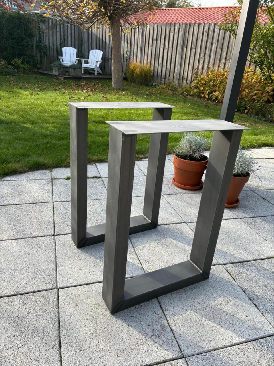 Stalen onderstel tafel - U vorm