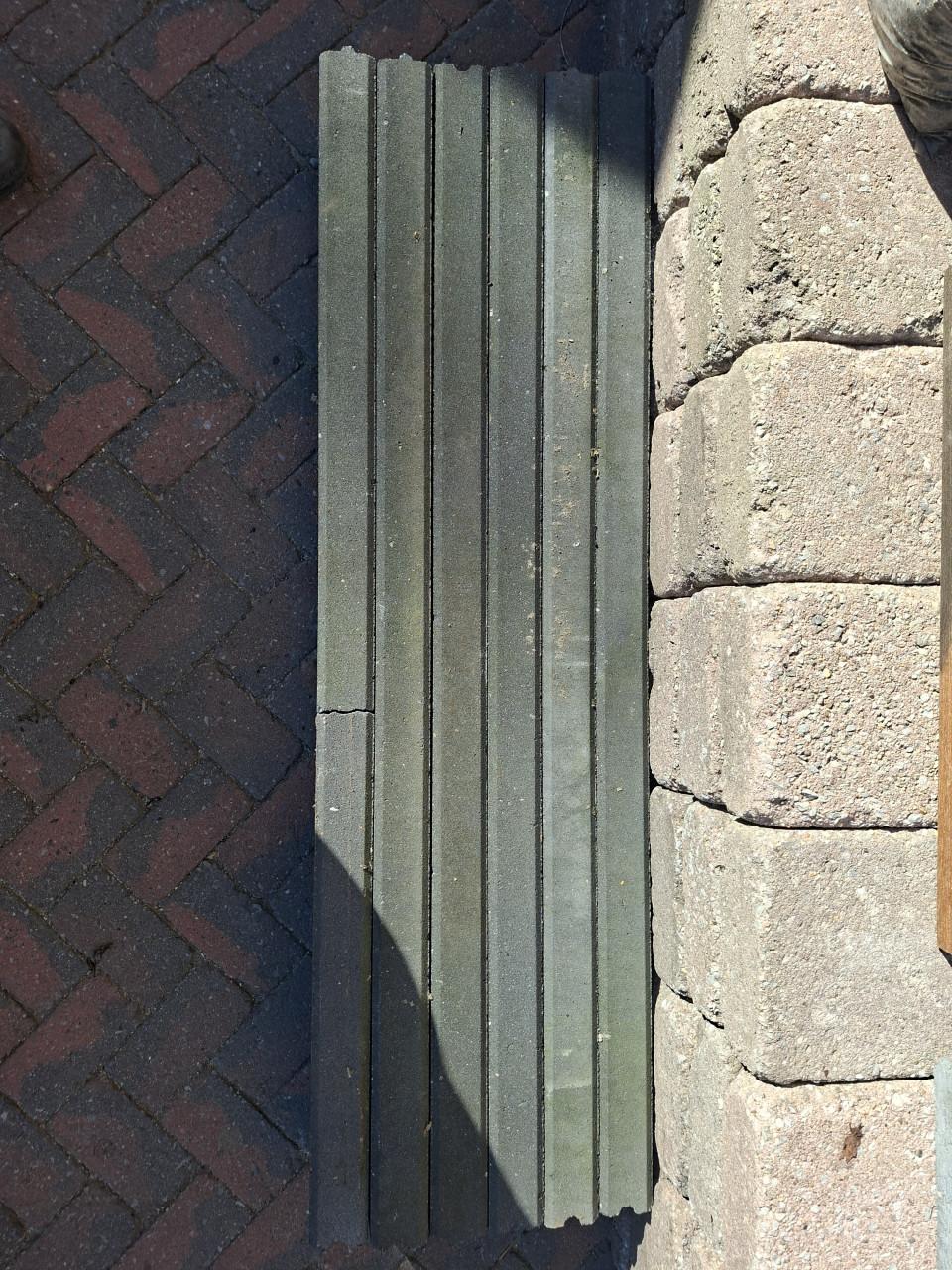 Beton banden opsluitbanden 7 stuks