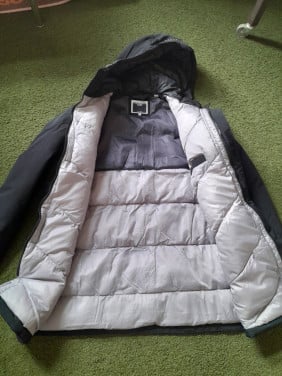 Z.g.a.n jongens/heren winterparka jack &Jones maat L /zwart
