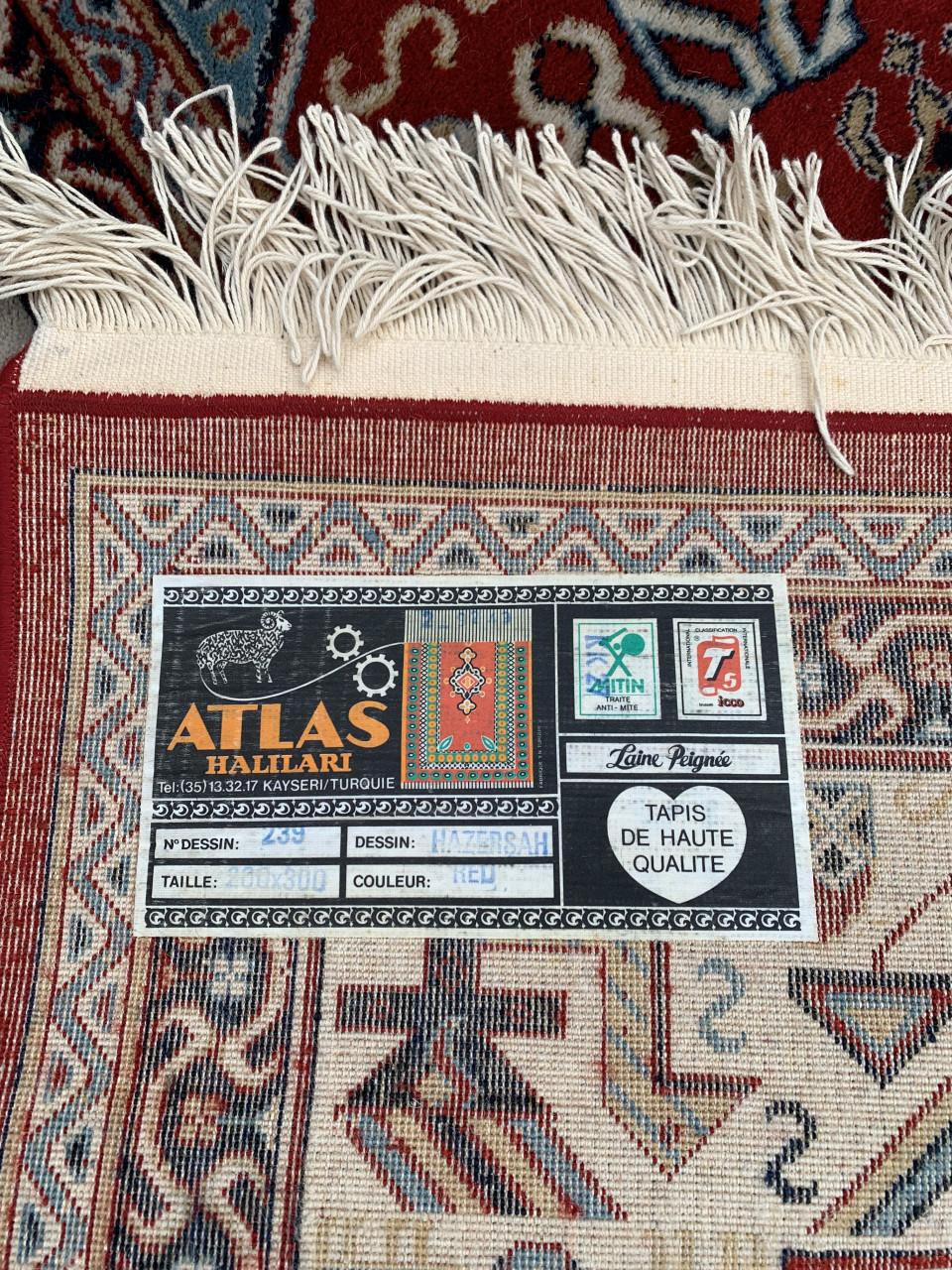 ✨Prachtig Sfeervol Vintage Vloerkleed van Zuiver Scheerwol✨300 bij 200 cm❣️