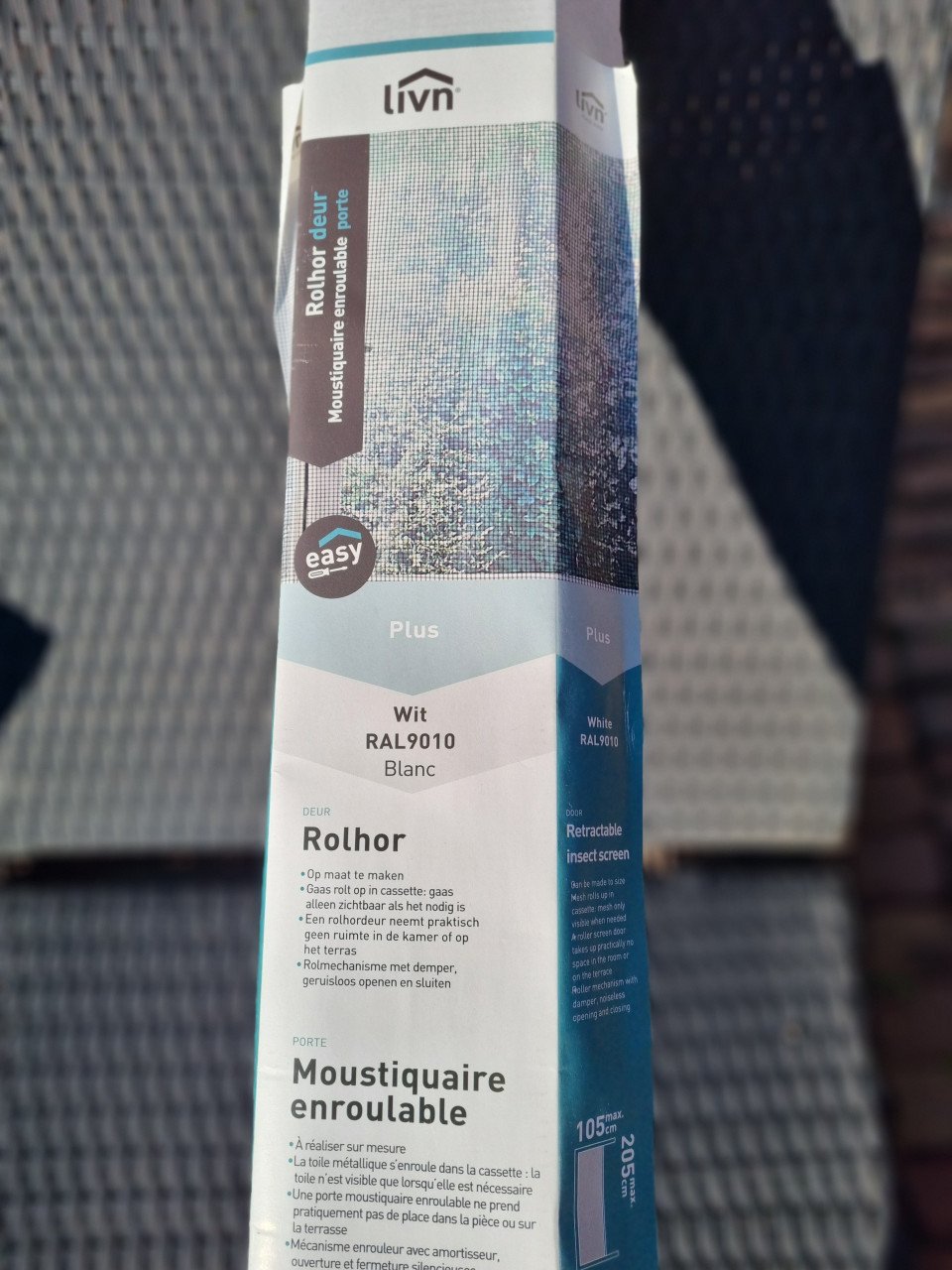 Nieuwe onderdelen rolhordeur Livn easy wit 205 cm x 105 cm