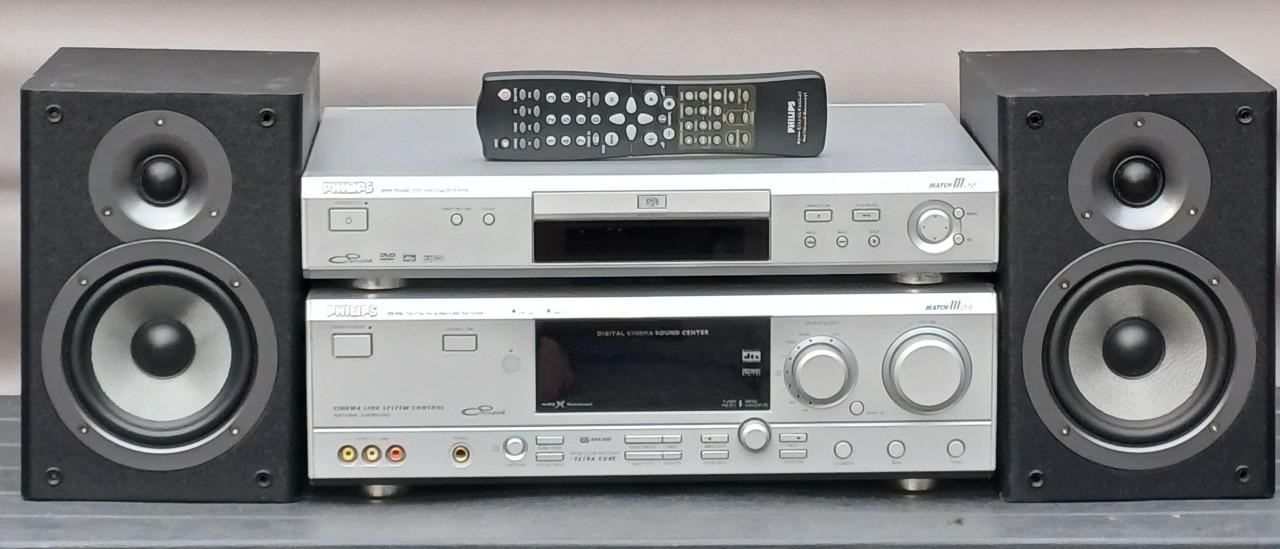Philips matchline tun/versterker  met philips matchline dvd /cd speler