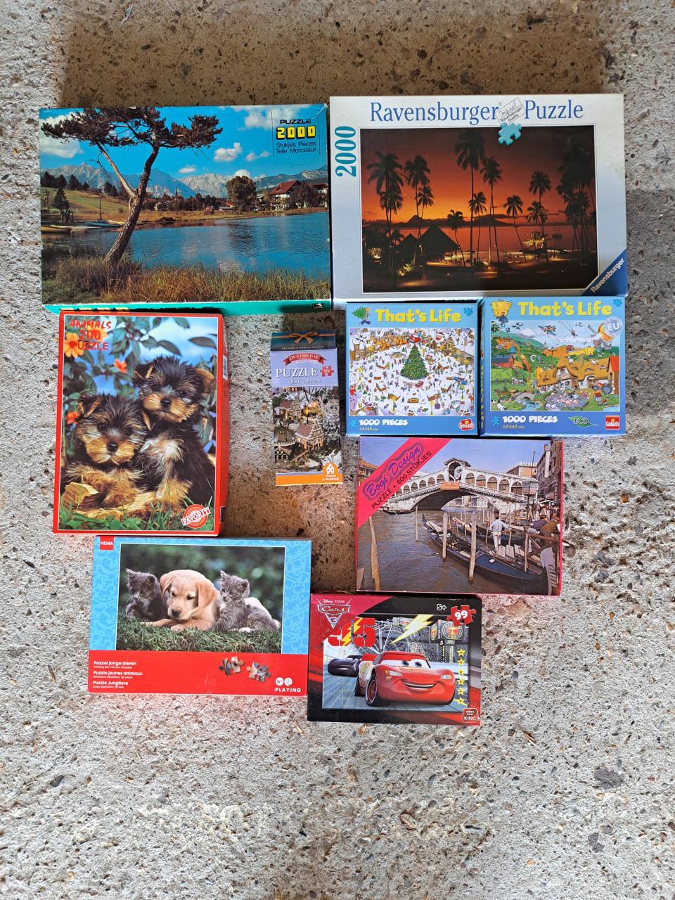 Te koop 19 mooie puzzels
