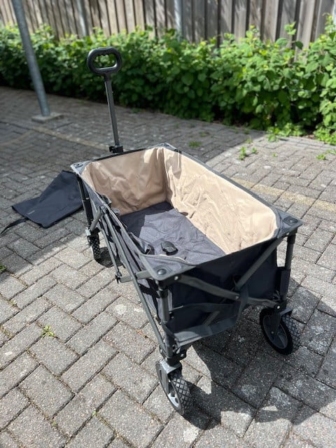 Opvouwbare bolderkar Livorno met hoes