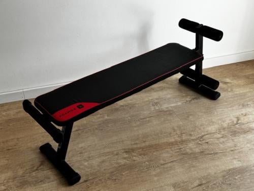 Fitness bank DOMYOS bank 100; buik- en rugspieren, bovenlichaam, kracht