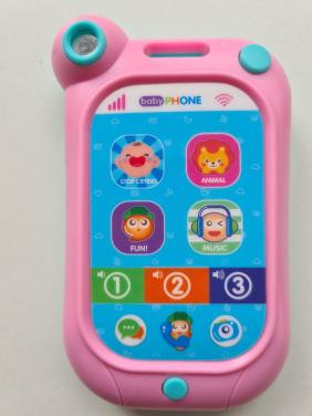 Roze telefoon met licht en geluid