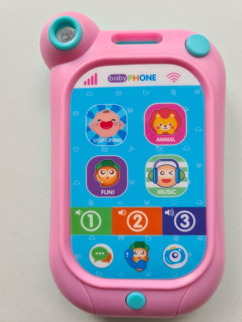 Roze telefoon met licht en geluid