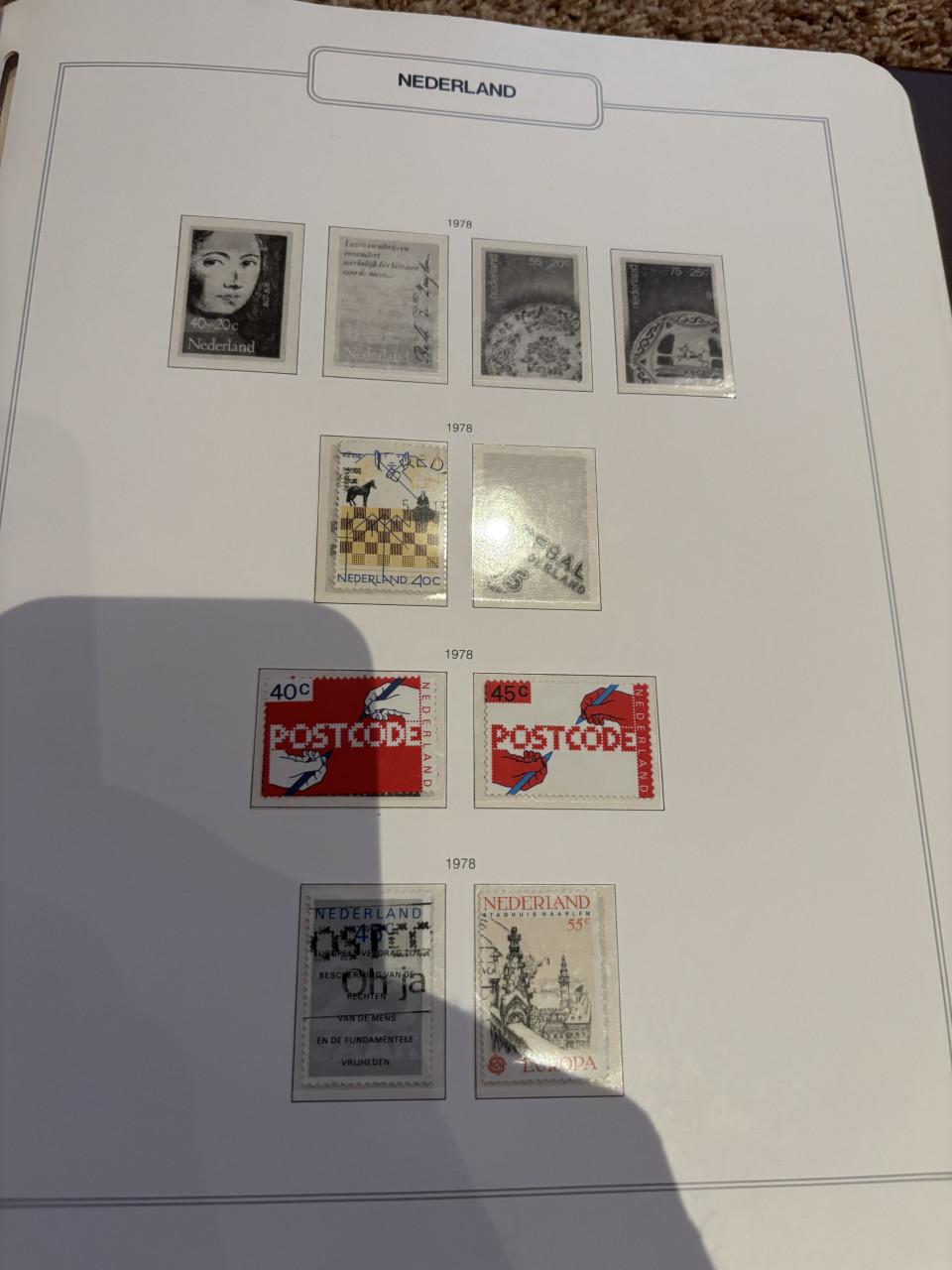 Postzegel album van 1972 tot 1978