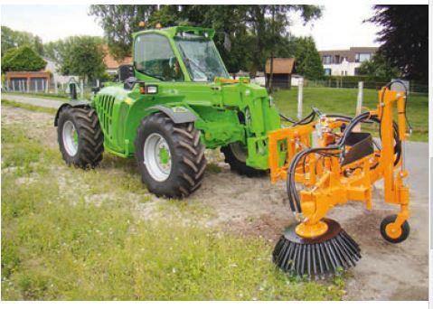 Vandaele onkruidborstel okb tractor wiellader unimog