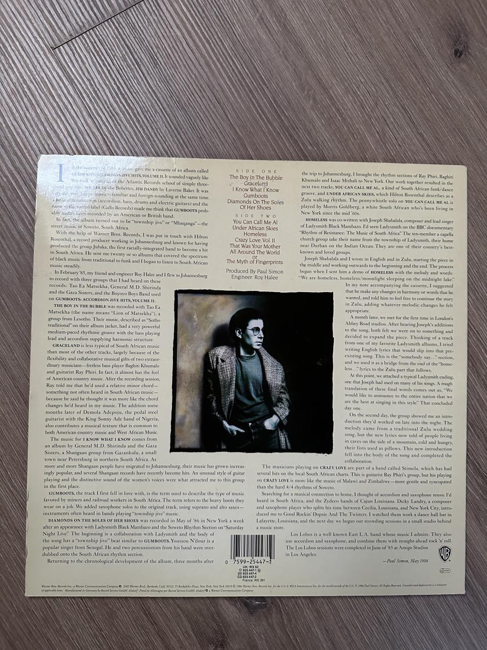 Paul Simon - Graceland / vinyl LP