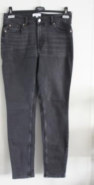 Donkergrijze spijkerbroek  maat 42