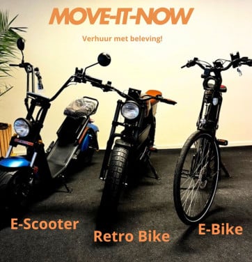TE HUUR   Ga een dagje rijden op de E-Chopper, de E-Bike of Retro Bike