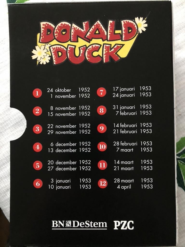 UNIEKE VERZAMELING12 DELIGE MINIE DONALD DUCK's in VERZAMELBOX.