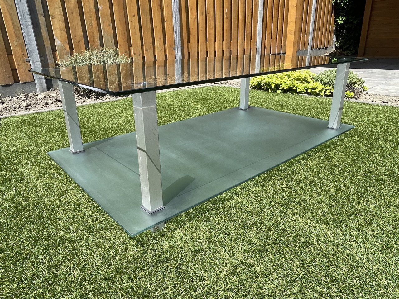 Salontafel glas (binnen of buiten)