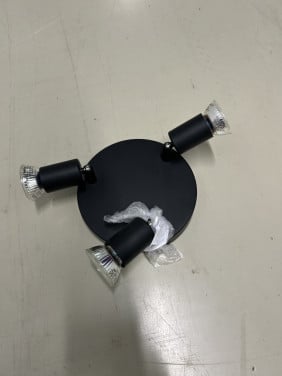 Lamp met spotjes, zwart