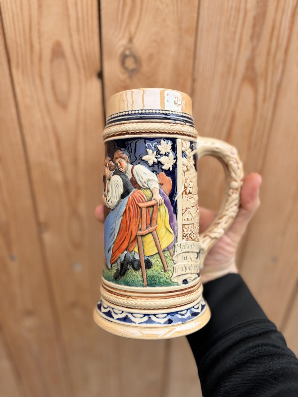 Vintage Duitse bierpul / bierkruik