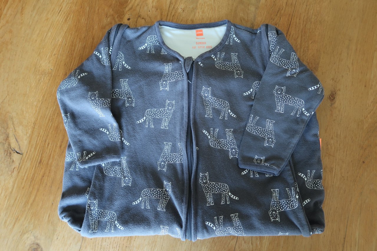 Slaapzak met afritsbare mouwen, maat 86/104, voor €4,00