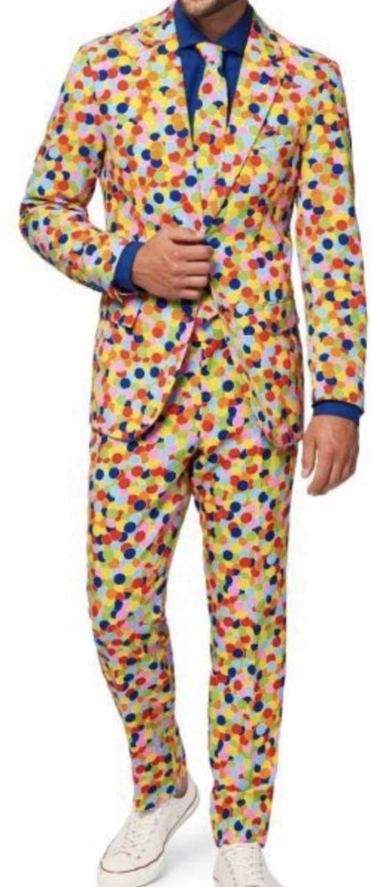 Opposuits carnaval- feest pak confetti