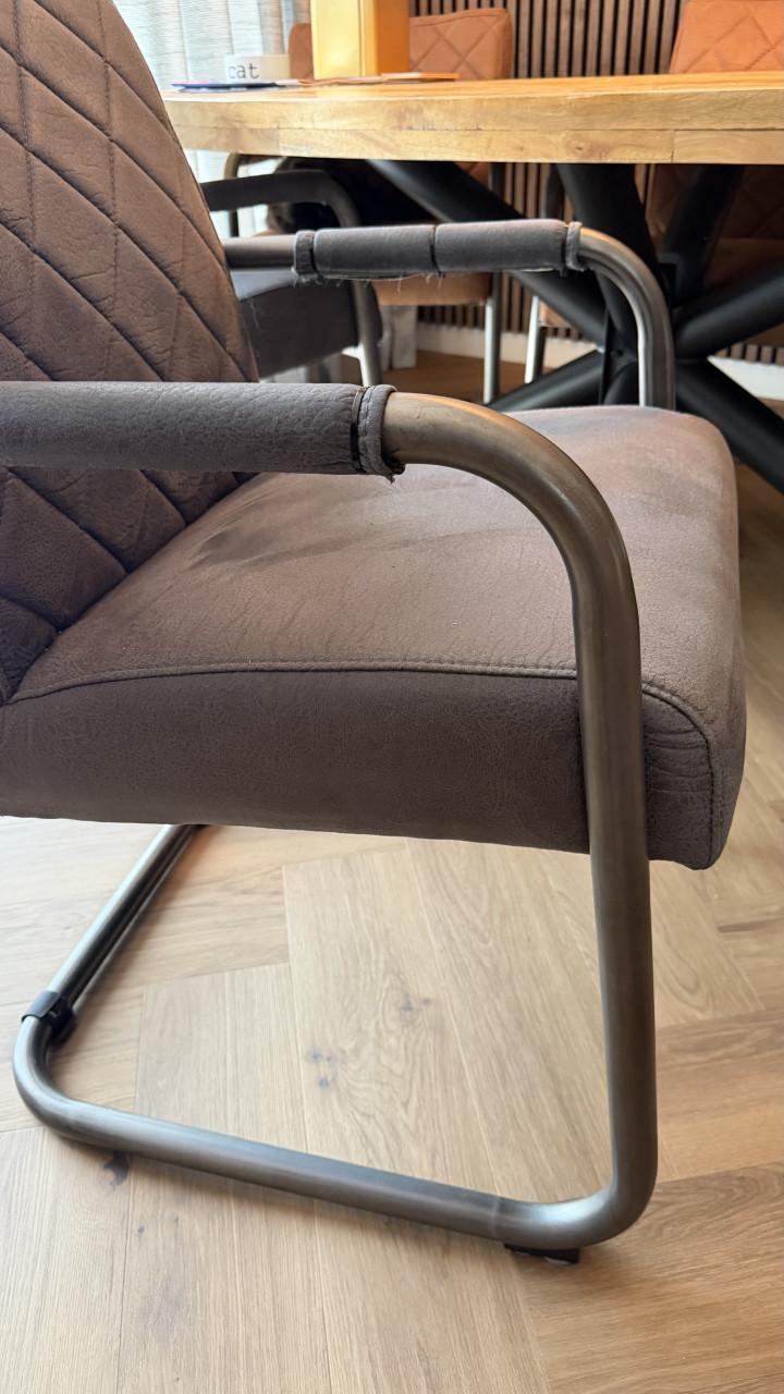 Moderne eetkamerstoelen micro leder