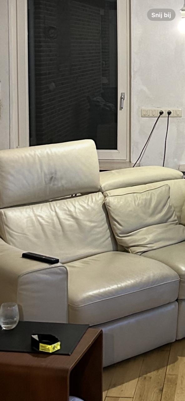 2 zits bank natuzzi elektrisch verstelbaar