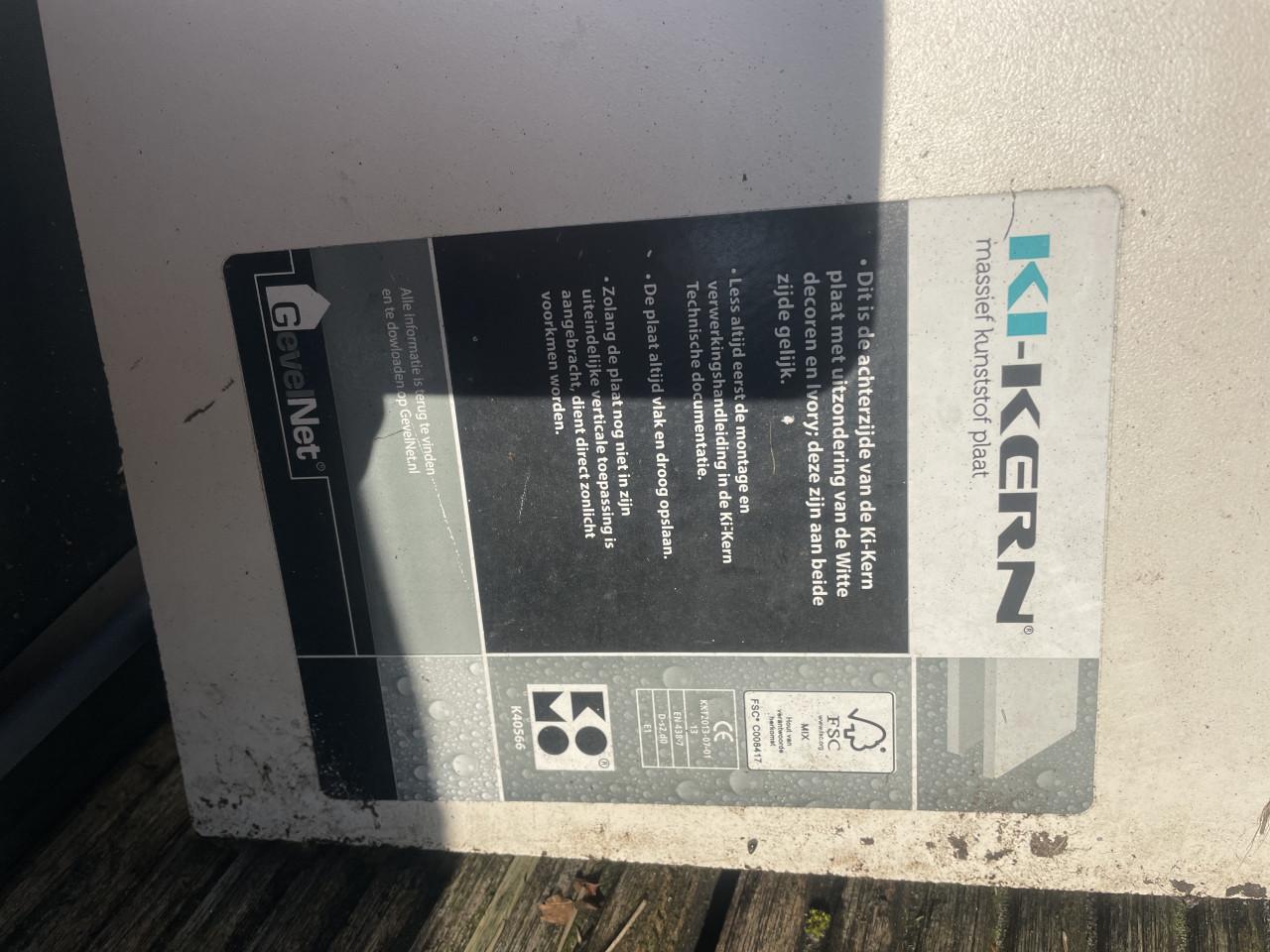 Trespa plaat uit een stuk