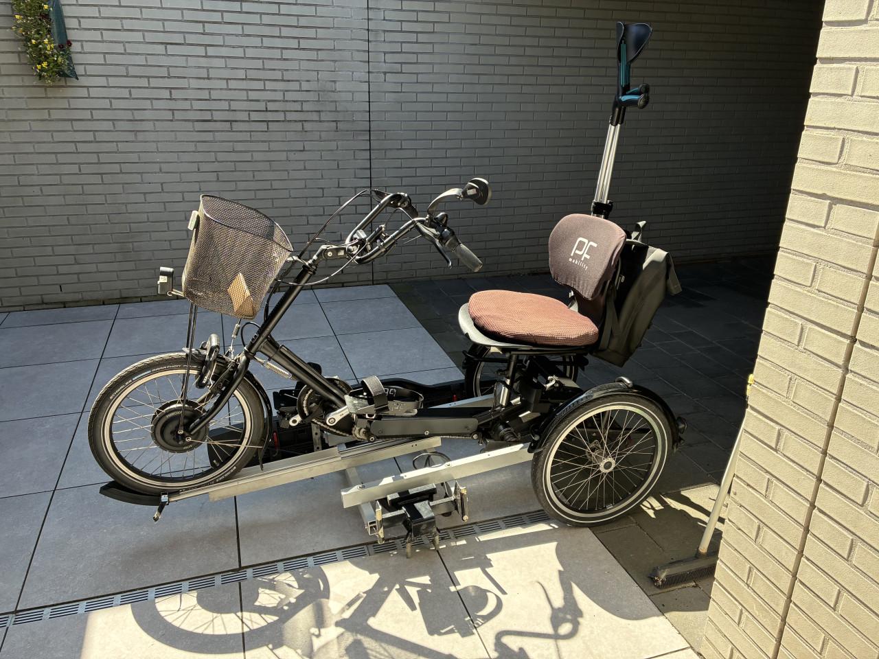 Fietsendrager voor driewielfiets