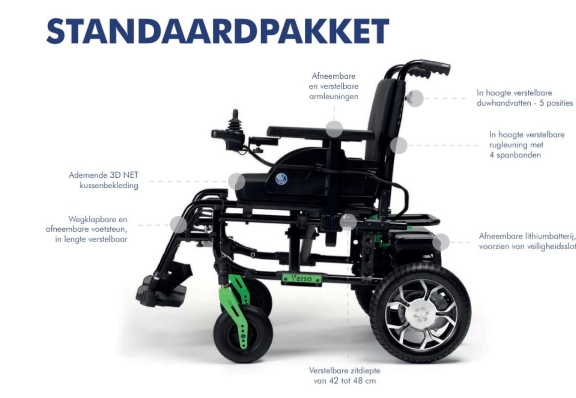 VERSO Opvouwbare Electrische rolstoel