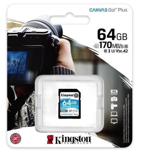 Kingston Canvas Go! Plus SDXC Card - 64GB