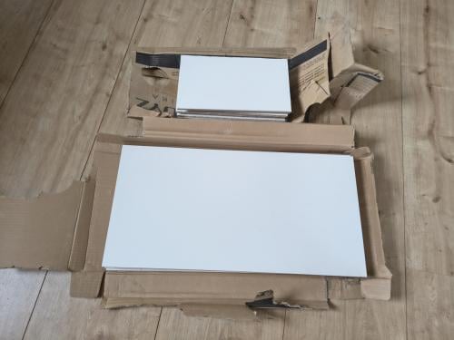 Prachtige witte wandtegels, keramieken Paradyz tegels