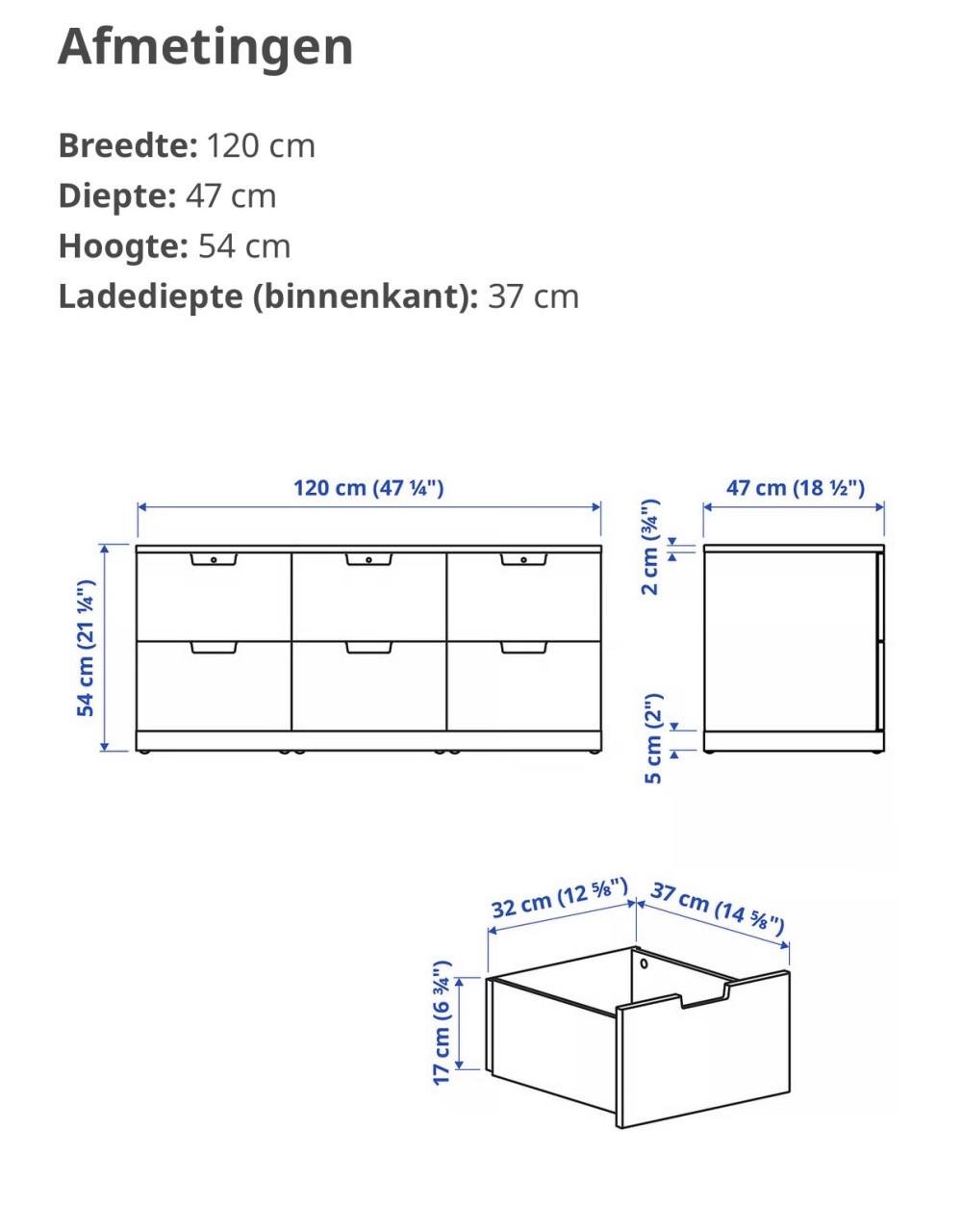 Nordli Ladekast als nieuw