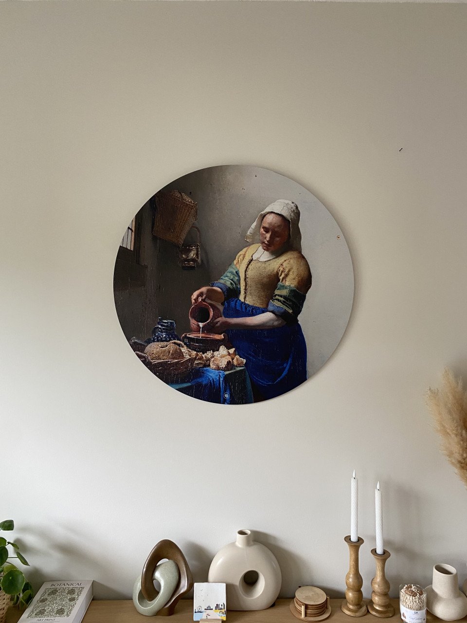Muurcirkel melkmeisje Hip Orgnl 80 cm