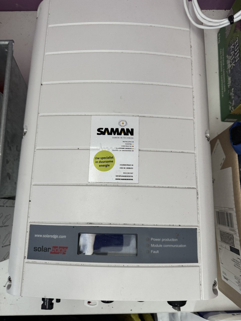 14 zonnepanelen BenQ met omvormer SolarEdge