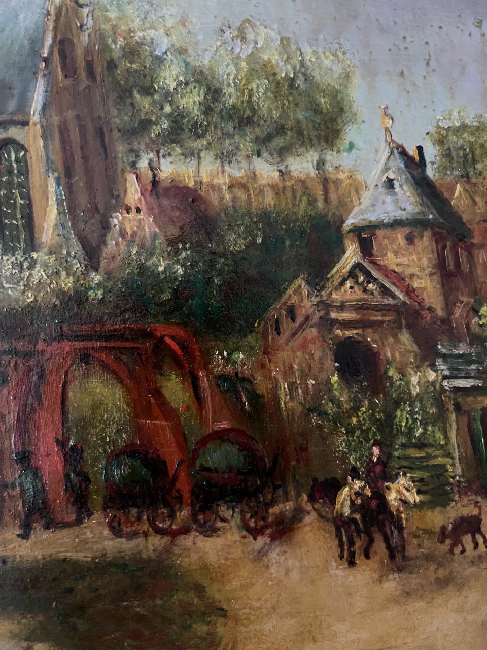 Schilderij Veerse poort kerk
