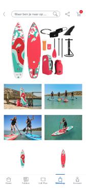 Nieuw opblaasbaar F2 SUP board inclusief toebehoren! Suppen, watersport.